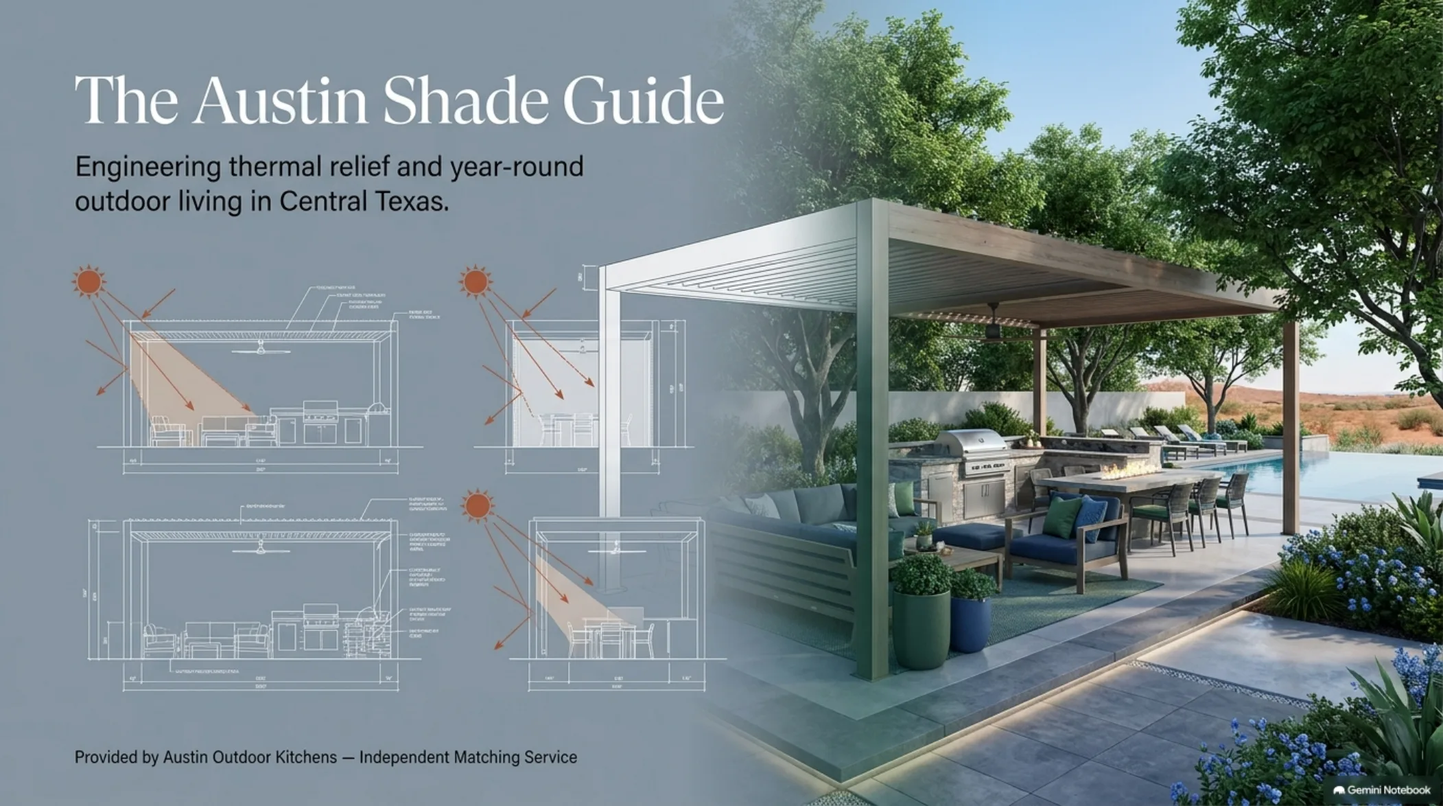 Slide 1: Engineering thermal relief and year-round outdoor living in Central Texas