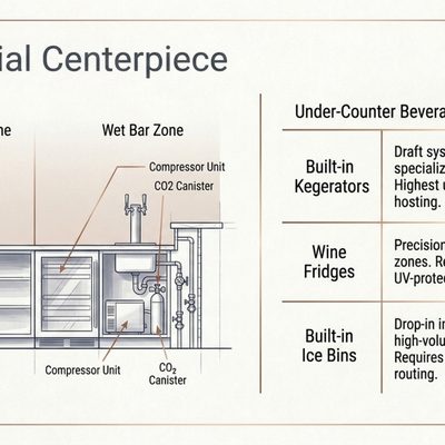 The Under-Counter Beverage Engine: Kegerators, Wine, and Ice in Austin